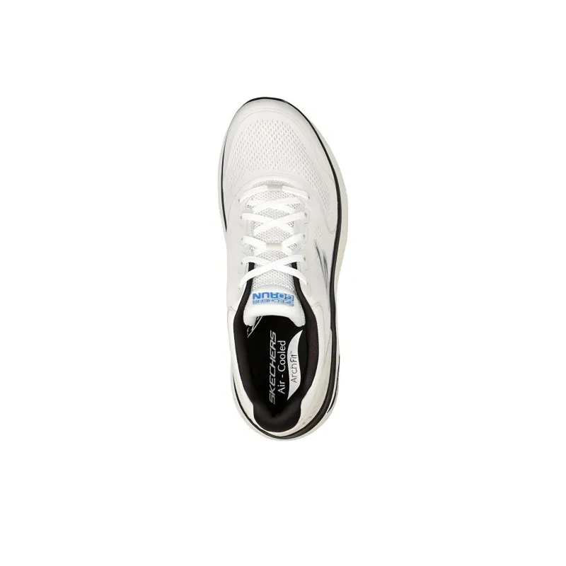 Skechers Max Cushioning Arch Fit 'White Black Blue'-3