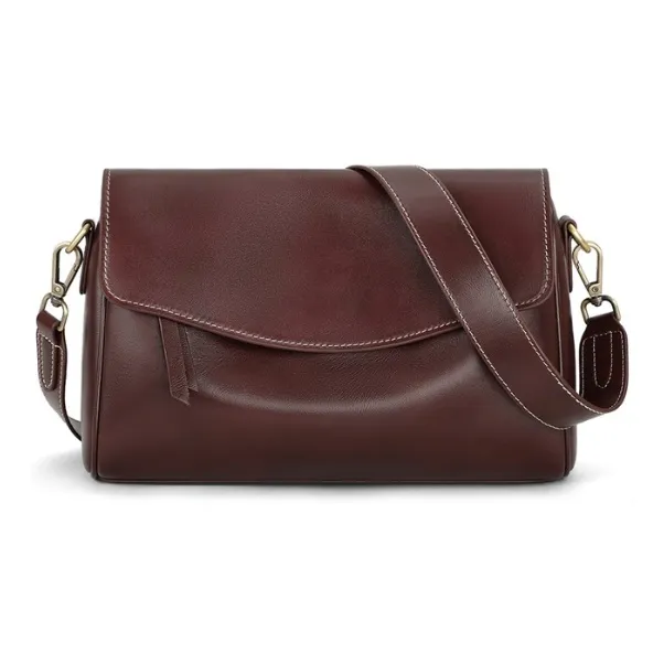 H YXIANG Cow Leather Shoulder Bag Regular Women's Caramel/Green/Brown/Black-4