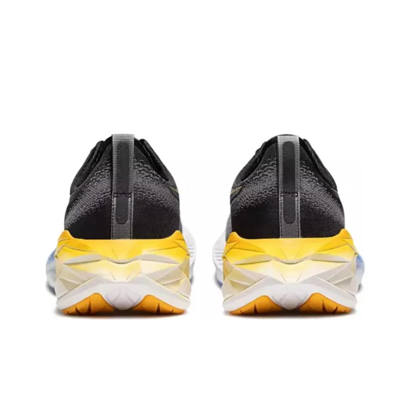 Asics Novablast 4 Breathable Lightweight Reflective Rebound Low Top Running Shoes Men's Black-2