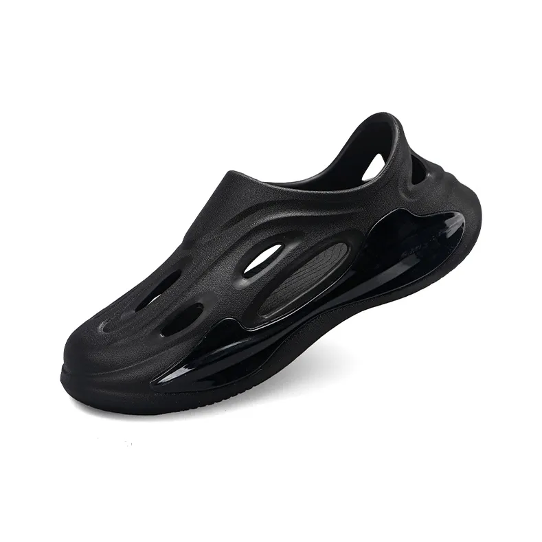 CAOT Jelly Perforated Shoes Series Clogs Unisex Black-2