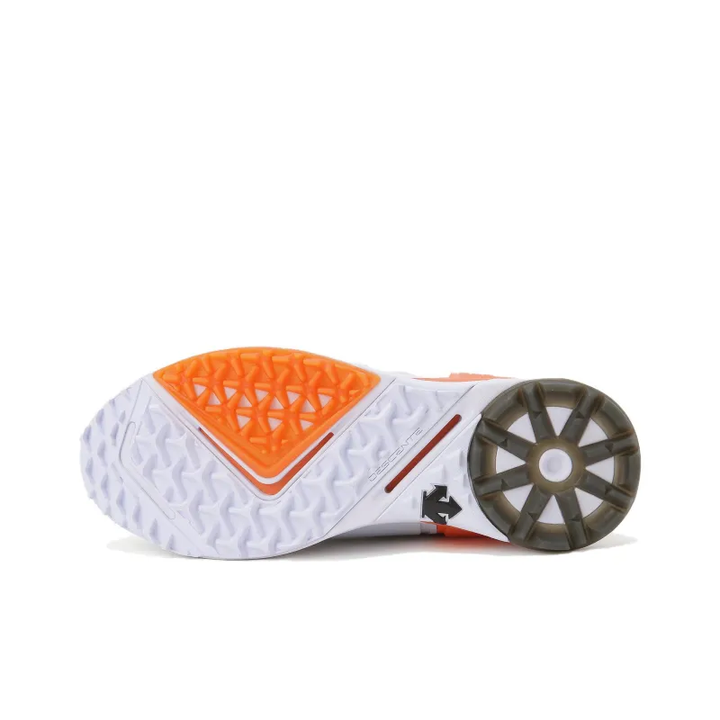 DESCENTE R90 BOA Slip Resistant Golf Shoes Men's White Orange-4