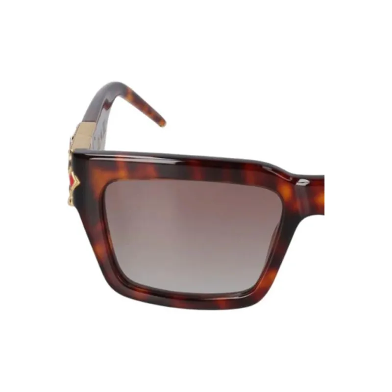 CASABLANCA Acetate Rectangular Sunglasses Men's Tortoiseshell-2