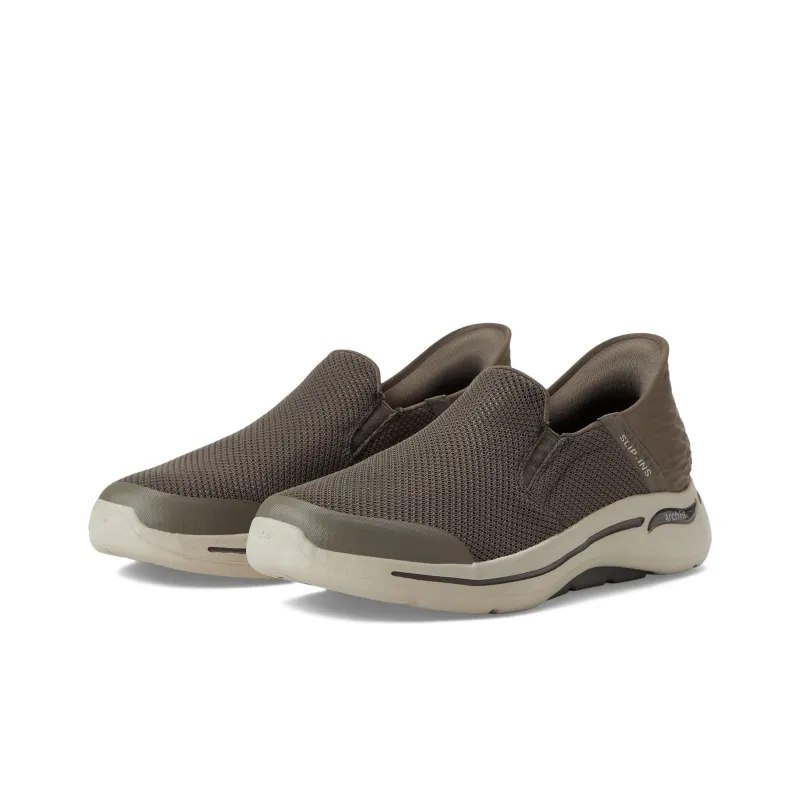 Skechers Go Walk Arch Fit Cushioning Low Top Casual Shoes Men's Brown-1
