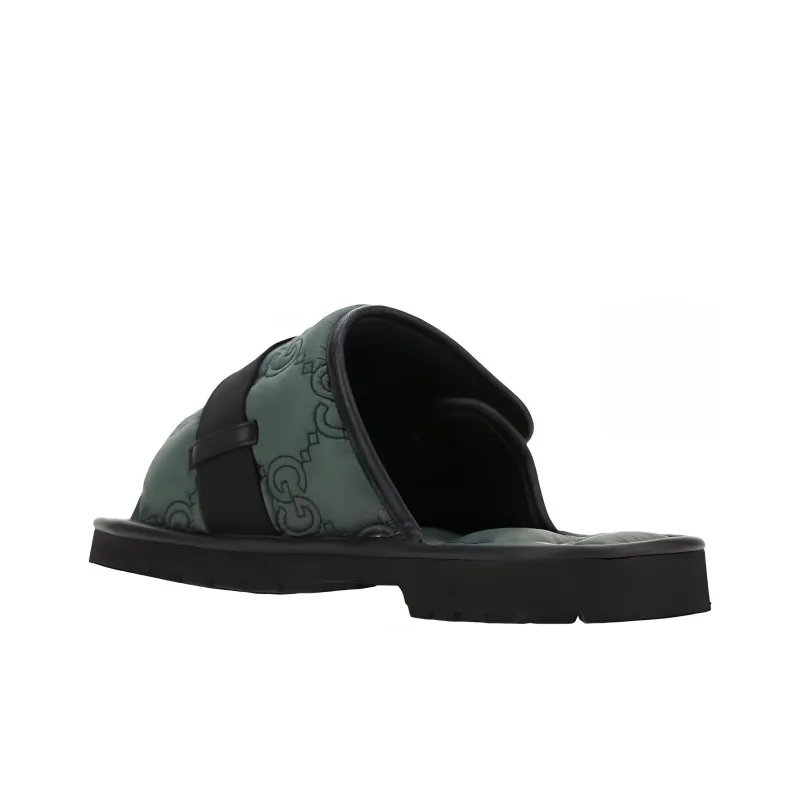 GUCCI Slide Slippers Men's Green-3
