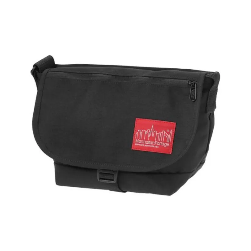 Manhattan Portage Cotton Patchwork Canvas Canvas Bag Shoulder Bag Crossbody Bag Small Size Unisex Black-1