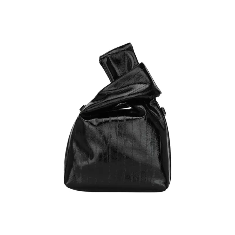 OMI Synthetic Leather One Shoulder Handbag Trumpets Women's Black/White/Pink-1