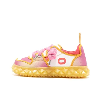 OETZI Ice Man Oz Breathable Height Increasing Low Top Casual Shoes Women's Peach Pink