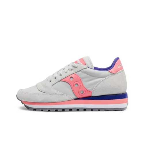 Saucony Jazz Triple Running Shoes Women's Low-Top Gray/Pink/Blue