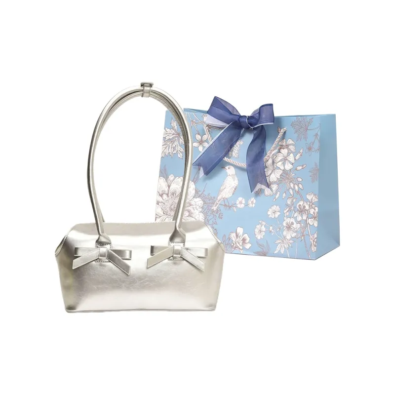 REDOO PU Shoulder Bag Women's Pearl White/Black/Silver/Red-6