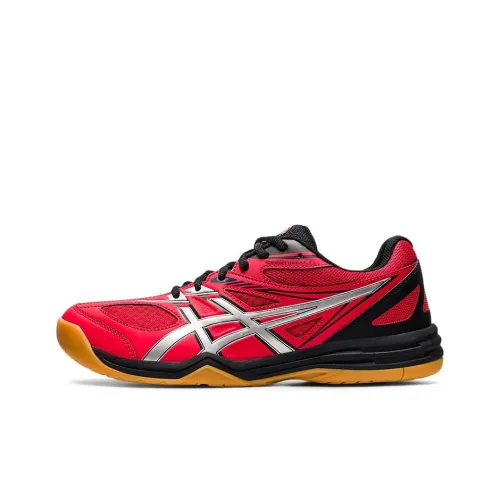 Asics Court Break 2 Anti-Slip Wear-Resistant Low-Top Running Shoes Men's Black Silver Red