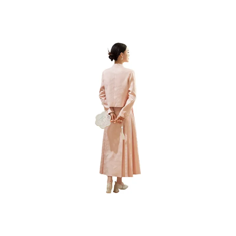 Hang Yi Court Casual Suit Women's Apricot-9
