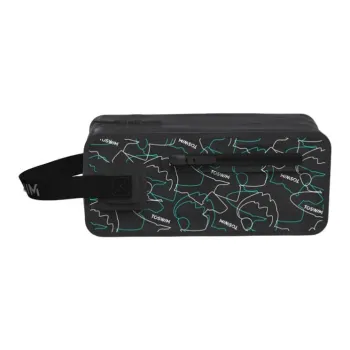 TOSWIM Polyester Portable Toiletry Bag Unisex Black/Green