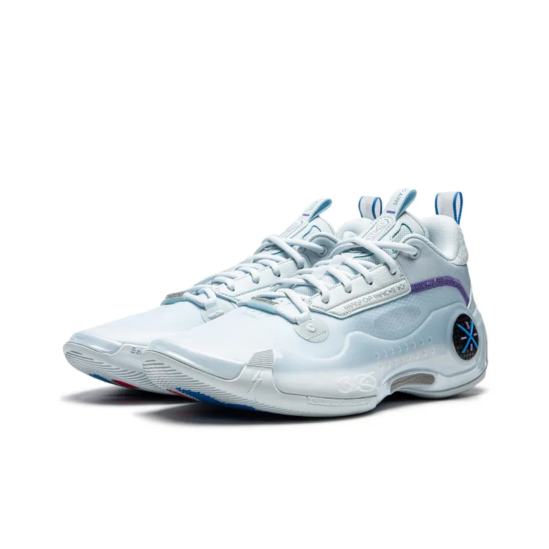LiNing WOW 10 Way Of Wade 10 Anti Slip Wear Resistant Low Top Basketball Shoes Men's Light Blue-2