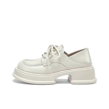 DAPHNE Platform Shoes Women's White