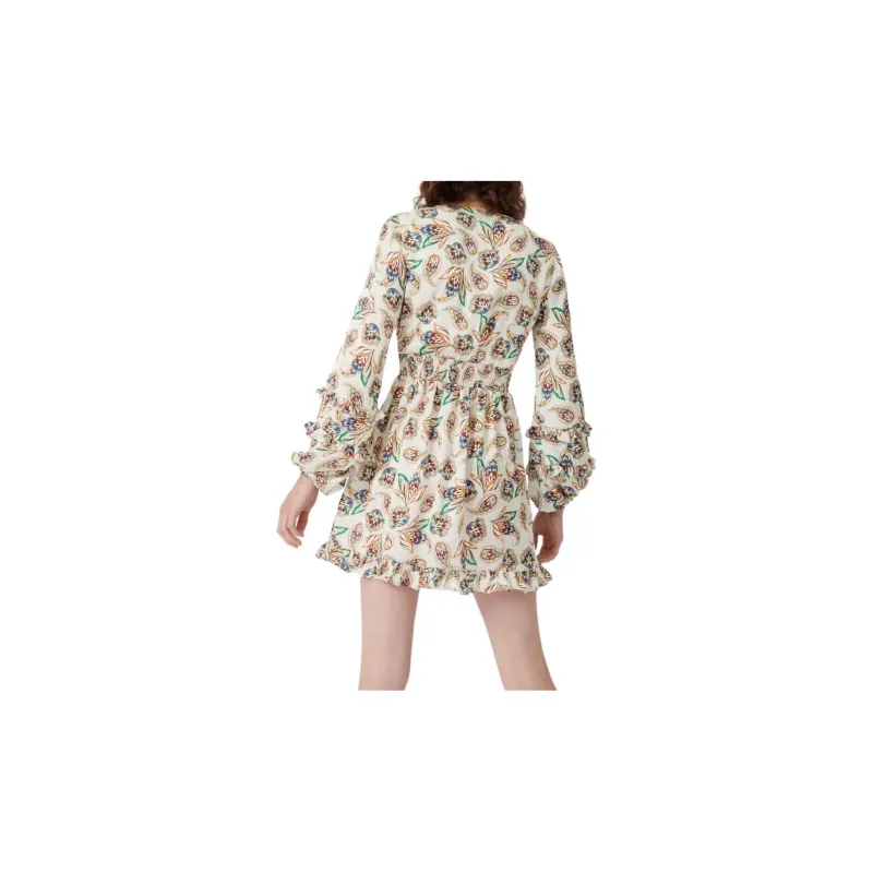 Maje Long Sleeved Dress Women's Beige-1