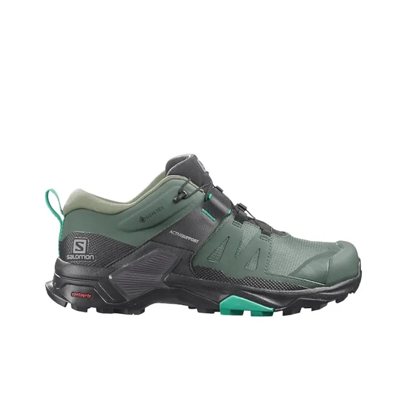 SALOMON X Ultra 4 Outdoor Shoes Women's Low-Top Black/Green-1