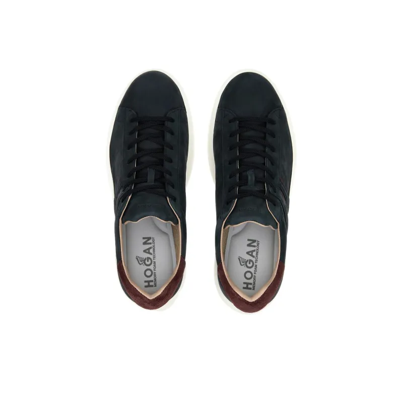 HOGAN H580 Low Top Casual Shoes 4.5cm Men's Dark Blue-4