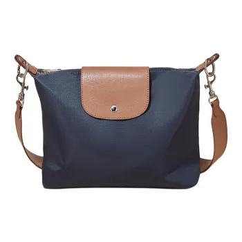 Marino Orlandi Fabric With Synthetic Leather Shoulder Bag Dumpling Bag Handbag Women's Blue/Khaki