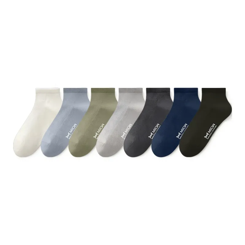 MIIOW Mid Calf Socks Men's 7 Pack-0
