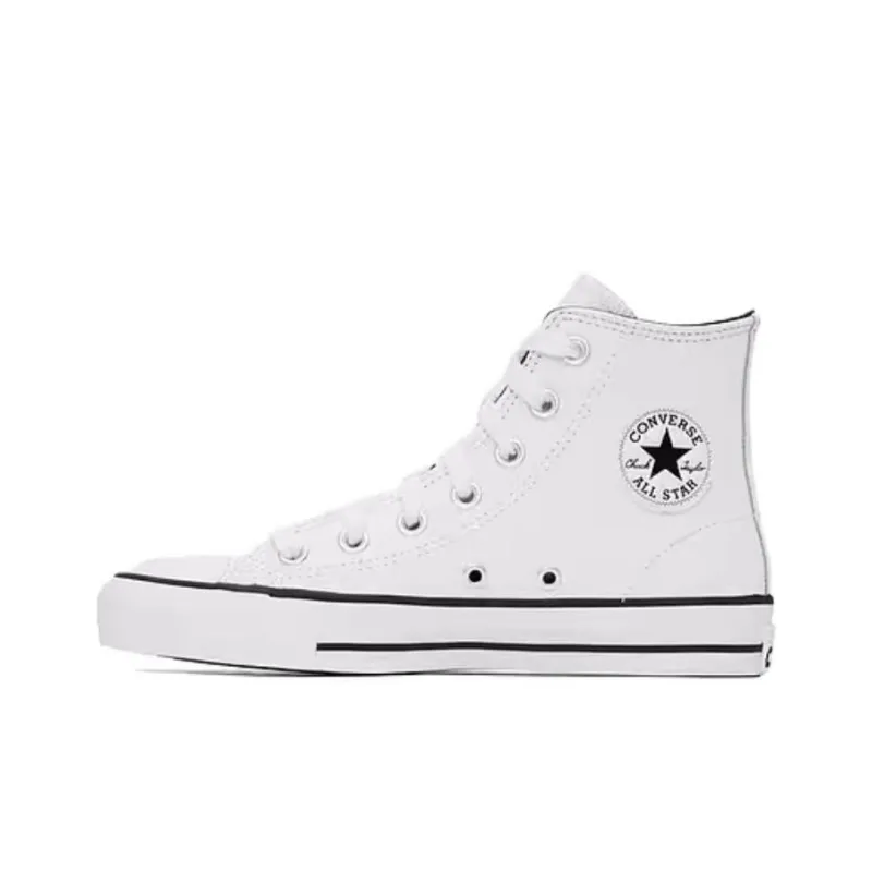 Converse Anti Slip Wear Resistant High Top Canvas Shoes Women's White Black-2