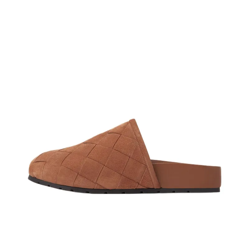 Bottega Veneta Closed Toe Slippers Women's Red Brown-0