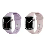 Apple Silicone Strap-Elegant Purple *Pink Sandy