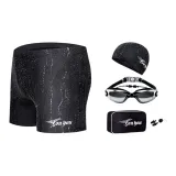 Black Electroplated Swim Goggles Five-Piece Set