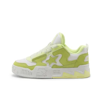 STARTER Vol Series Green Sound Wave Shoes Slip Resistant Low Top Skateboard Shoes Unisex Yellow