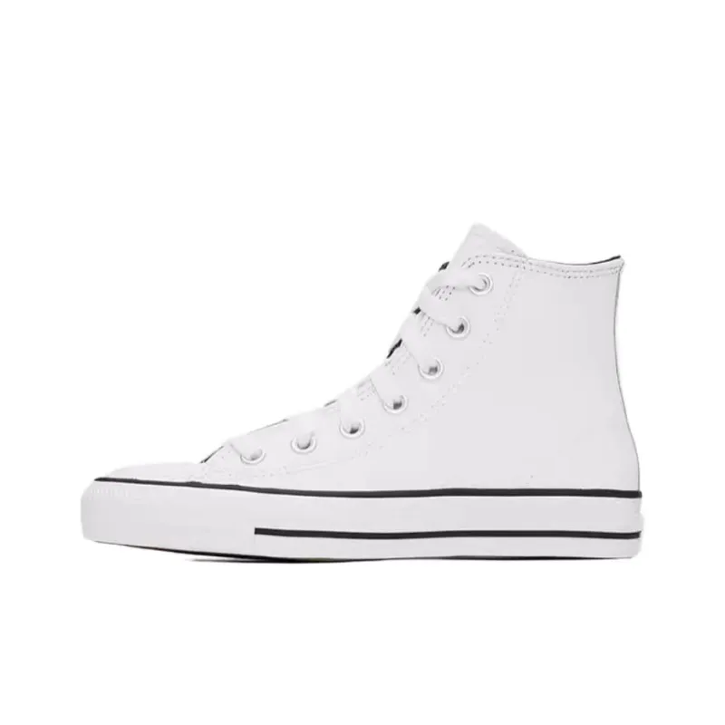 Converse Anti Slip Wear Resistant High Top Canvas Shoes Women's White Black-0
