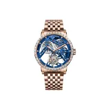 9004F9 Blue Gold Bezel-Steel Band