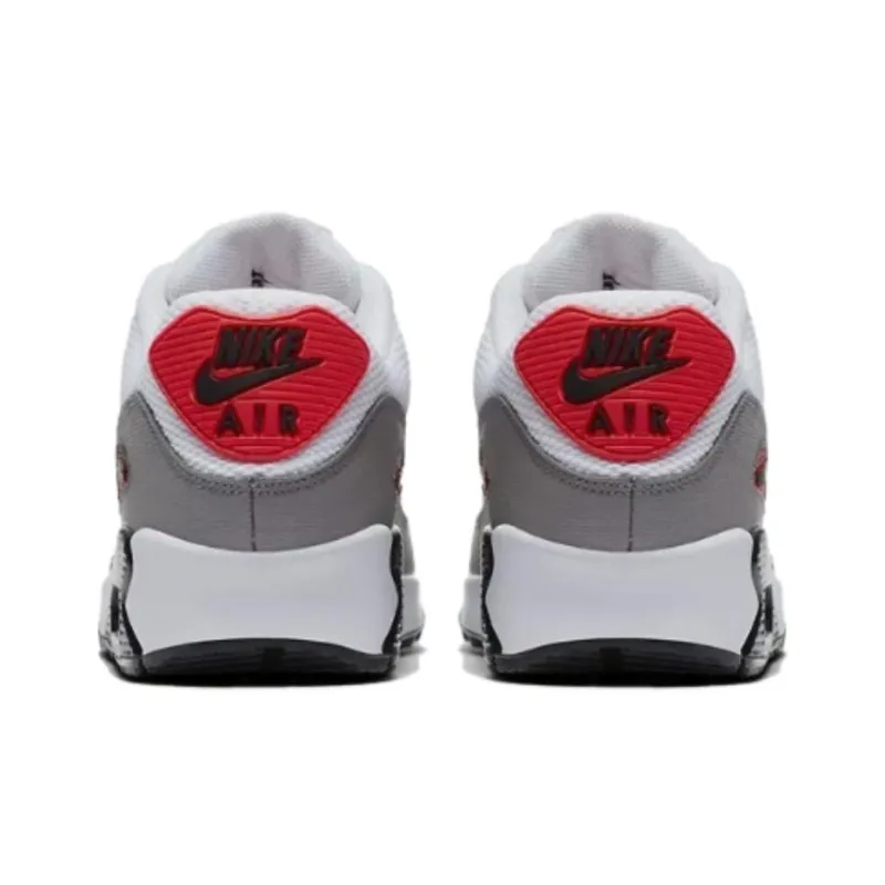 Nike Air Max 90 White Black Dust Solar Red Women's-3