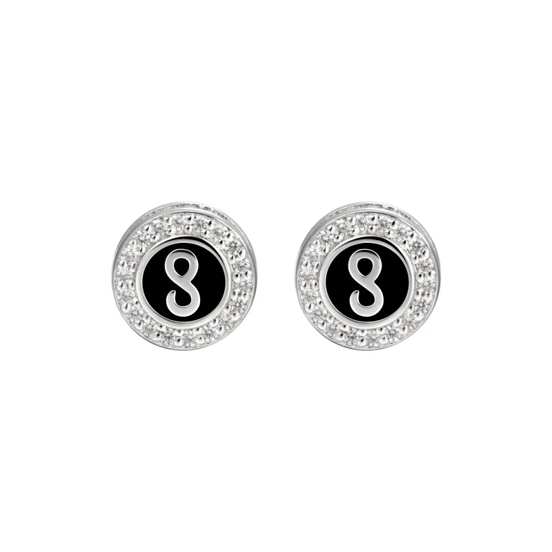 APORRO 925 Sterling Silver Infinite Collection, Chinese Zodiac Snake Ear Studs Unisex-1