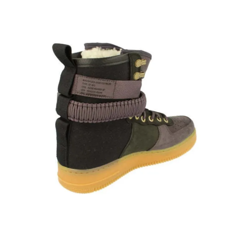 Nike Sf Air Force 1 High Black Light Brown-3