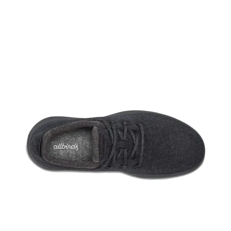 Allbirds Wool Runner Cushioned Slip-Resistant Low-Top Sports Casual Shoes Men's Natural Black-3