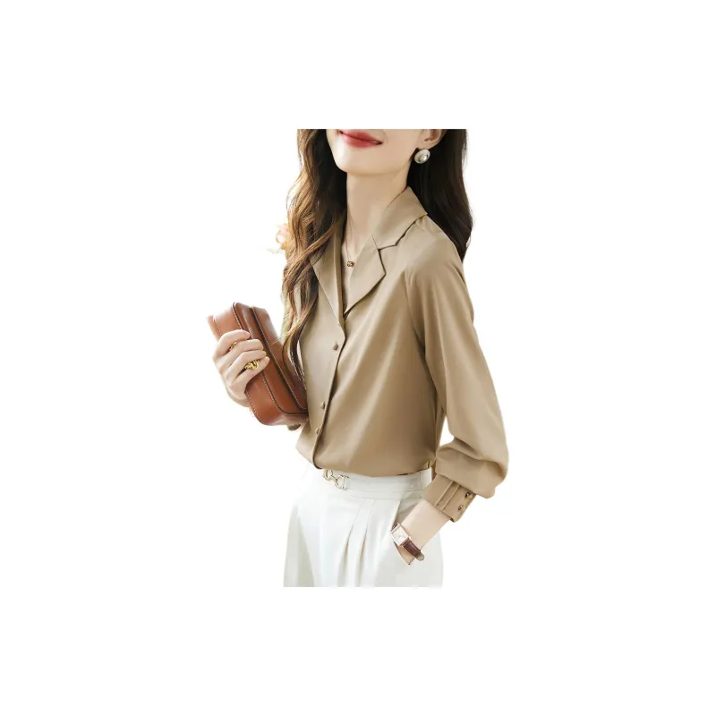 Mo Han Yi Mei Shirt Women's Milk Tea-1