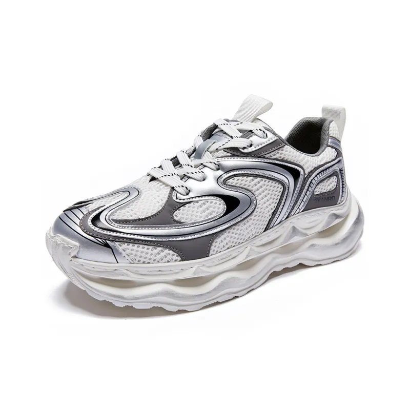 Devanro Cushioned Breathable Moisture Wicking Lightweight Height Increasing Low Top Chunky Sneakers Men's-7