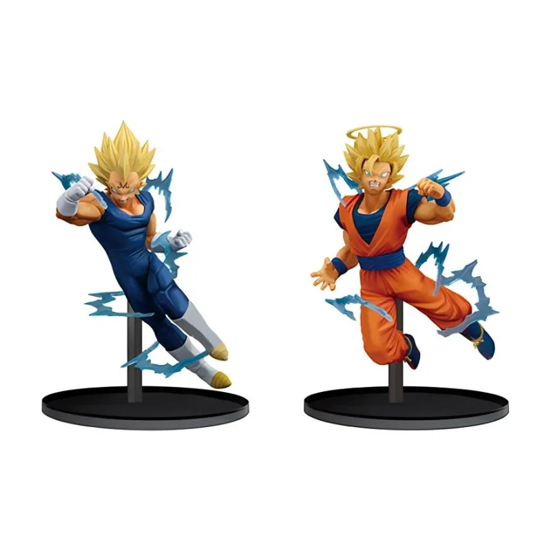 BANPRESTO Sun Wukong Glass Factory Explosive Battle Super Saiyan 2 & Majin Vegeta Bonus Gift Scale Figures 17cm-3