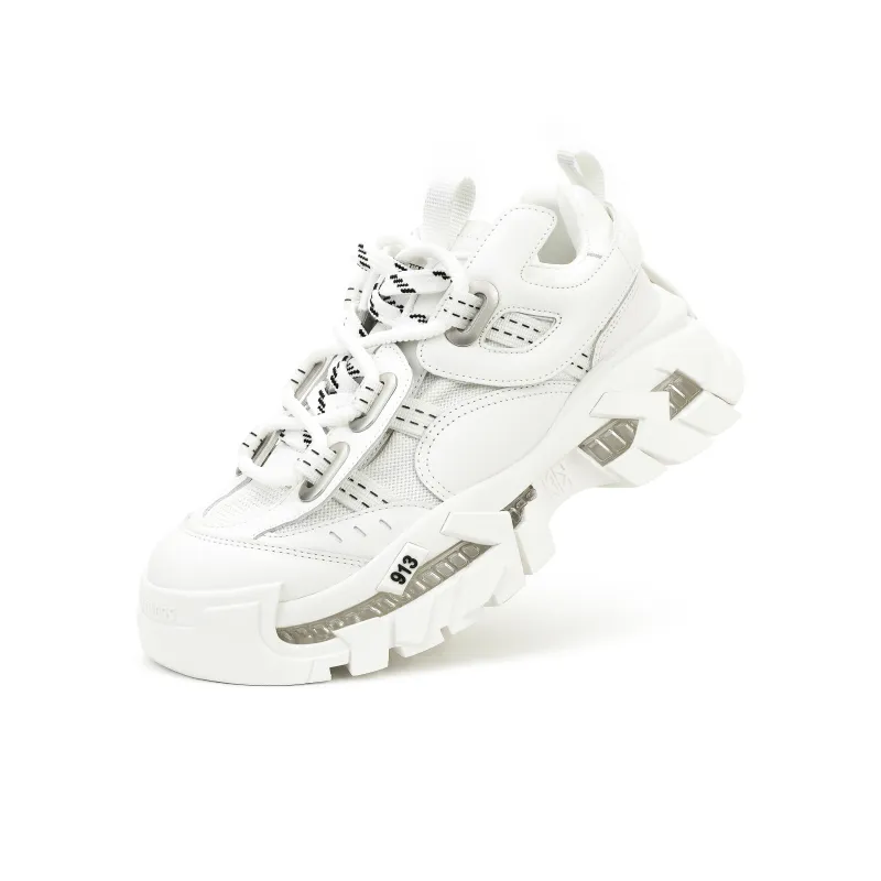 NUTTINESS Ruins Collection Abrasion Resistant Breathable Height Increasing Low Top Chunky Sneakers Unisex-9