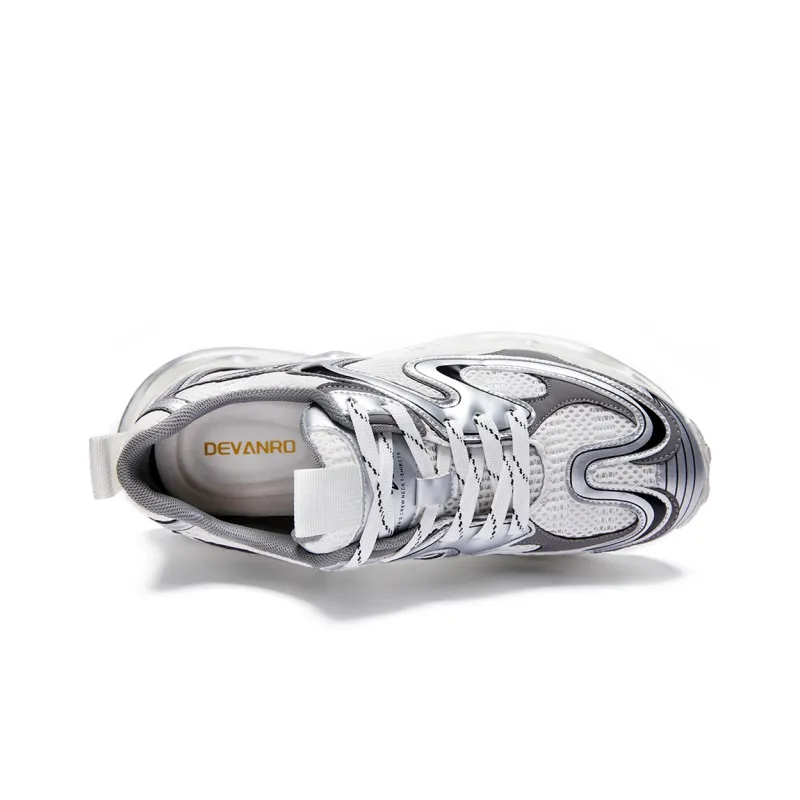 Devanro Cushioned Breathable Moisture Wicking Lightweight Height Increasing Low Top Chunky Sneakers Men's-10