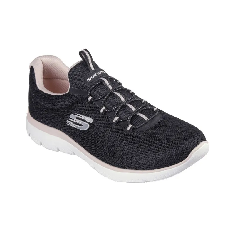 Skechers Cushioning And Breathable Low Top Running Shoes Women's Black-2