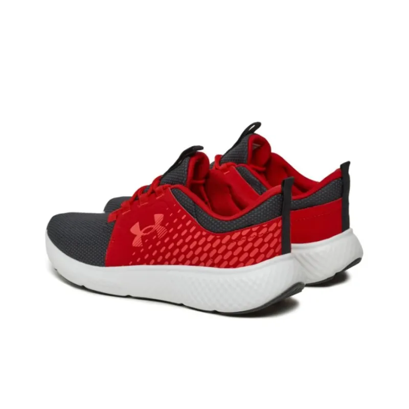 Under Armour Charged Decoy Cushioning Anti-Slip And Wear-Resistant Low-Top Casual Running Shoes Unisex Black Red-2