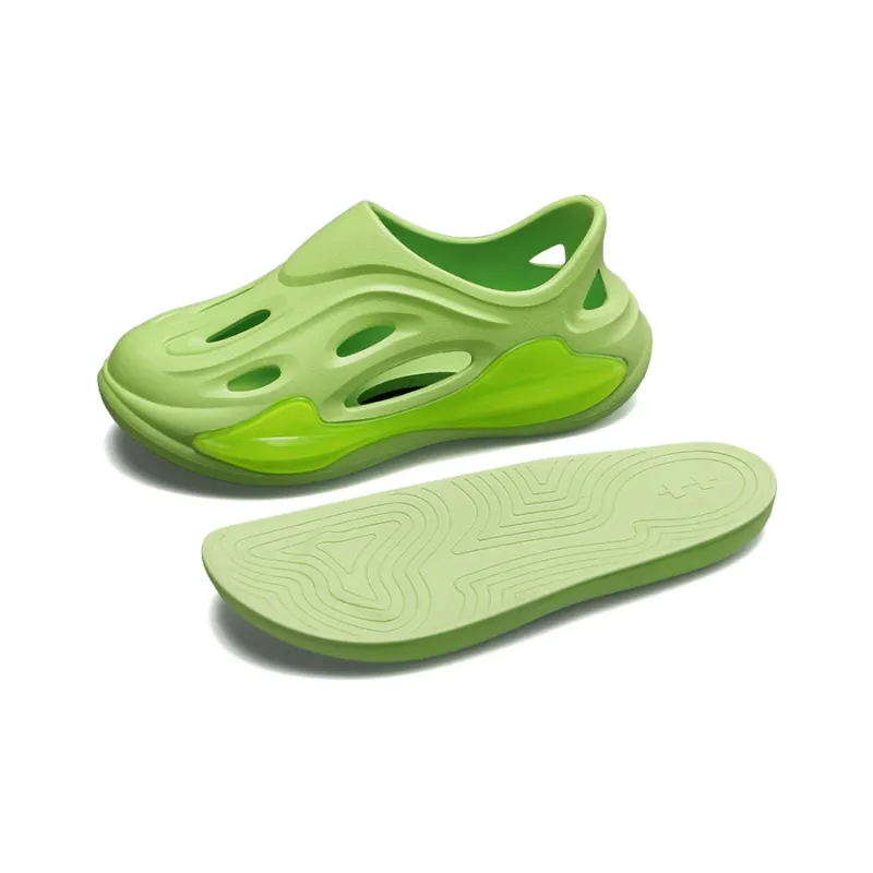 CAOT Jelly Perforated Shoes Series Clogs Unisex Green-2