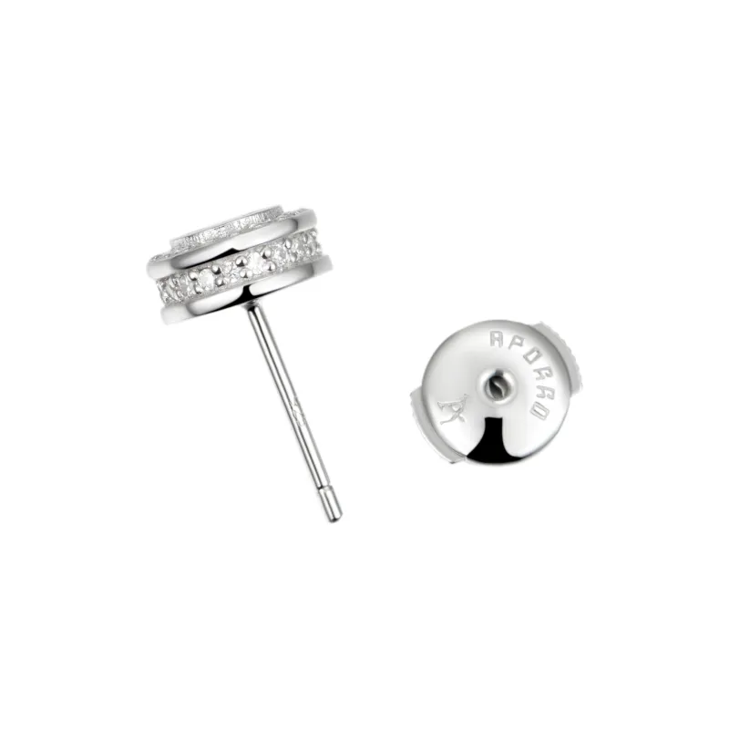 APORRO 925 Sterling Silver Infinite Collection, Chinese Zodiac Snake Ear Studs Unisex-5