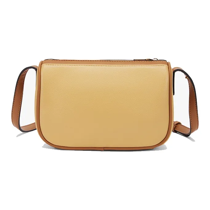 CORALDAISY Synthetic Leather Shoulder Bag Crossbody Bag Handbag Mom Bag Women's Beige Yellow-4