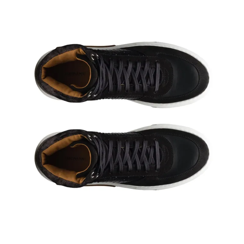 Magnanni Eva High-Top Skateboard Shoes Women's Black-3