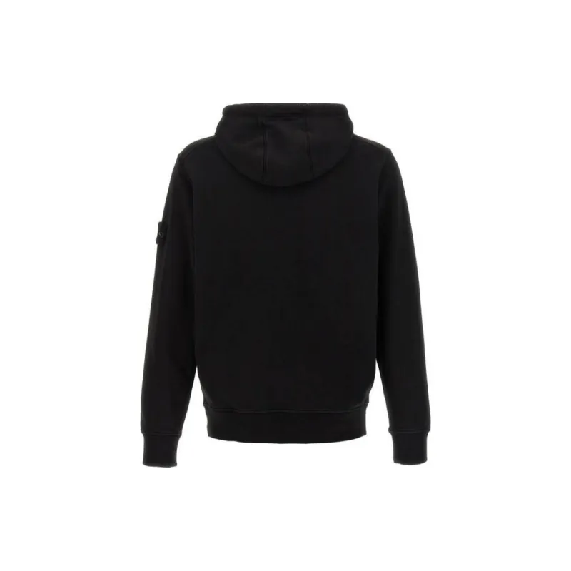 STONE ISLAND Fleece Garment Dyed Hoodie-1