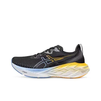 Asics Novablast 4 Breathable Lightweight Reflective Rebound Low Top Running Shoes Men's Black