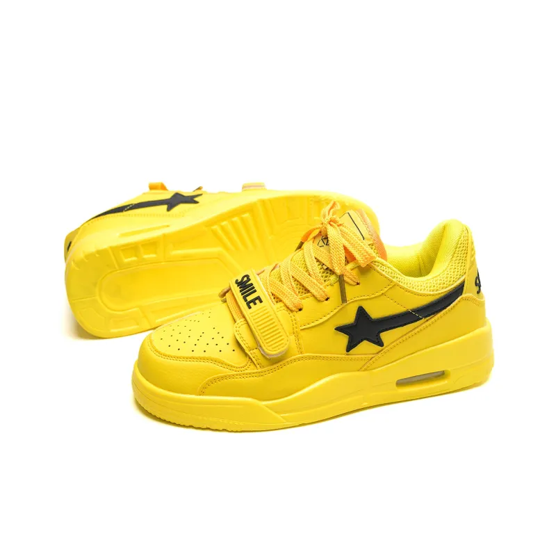 Circle Small Coverage Wear-Resistant Lightweight Breathable Low-Top Skateboard Shoes Unisex-2