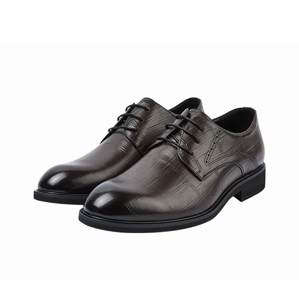GXG Dress Shoes Men Low Top Regal Black/Elegant Brown-6