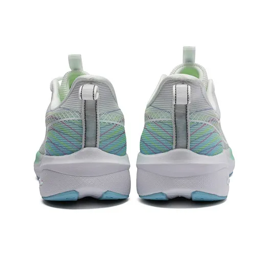 LPMX Cushioning Rebound Wear Resistant Breathable Low Top Running Shoes Unisex Sky Blue Green-4